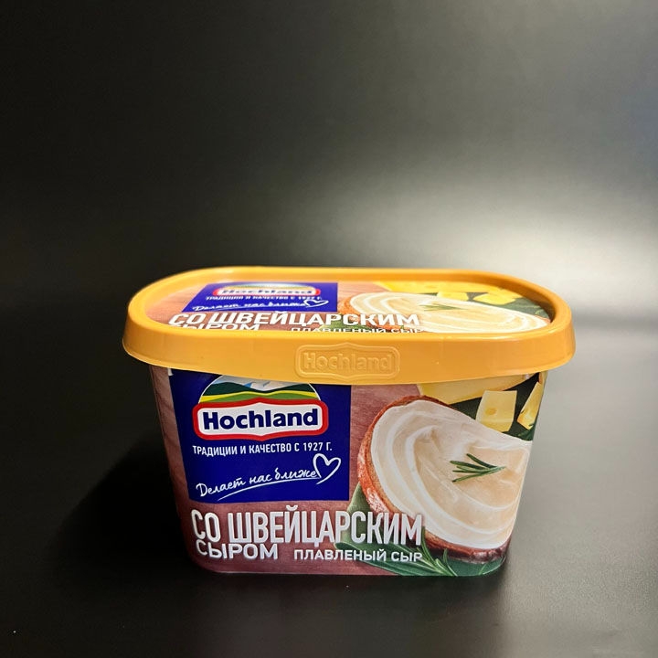 Сыр Хохланд плавленный ванночка 400гр Швейцарский