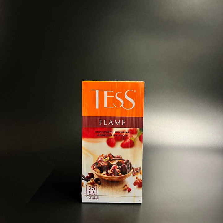 Чай ТЕСС Флейм клубника 25пак.