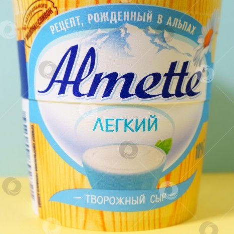 Сыр Альметте творожный 150г легкий 18%