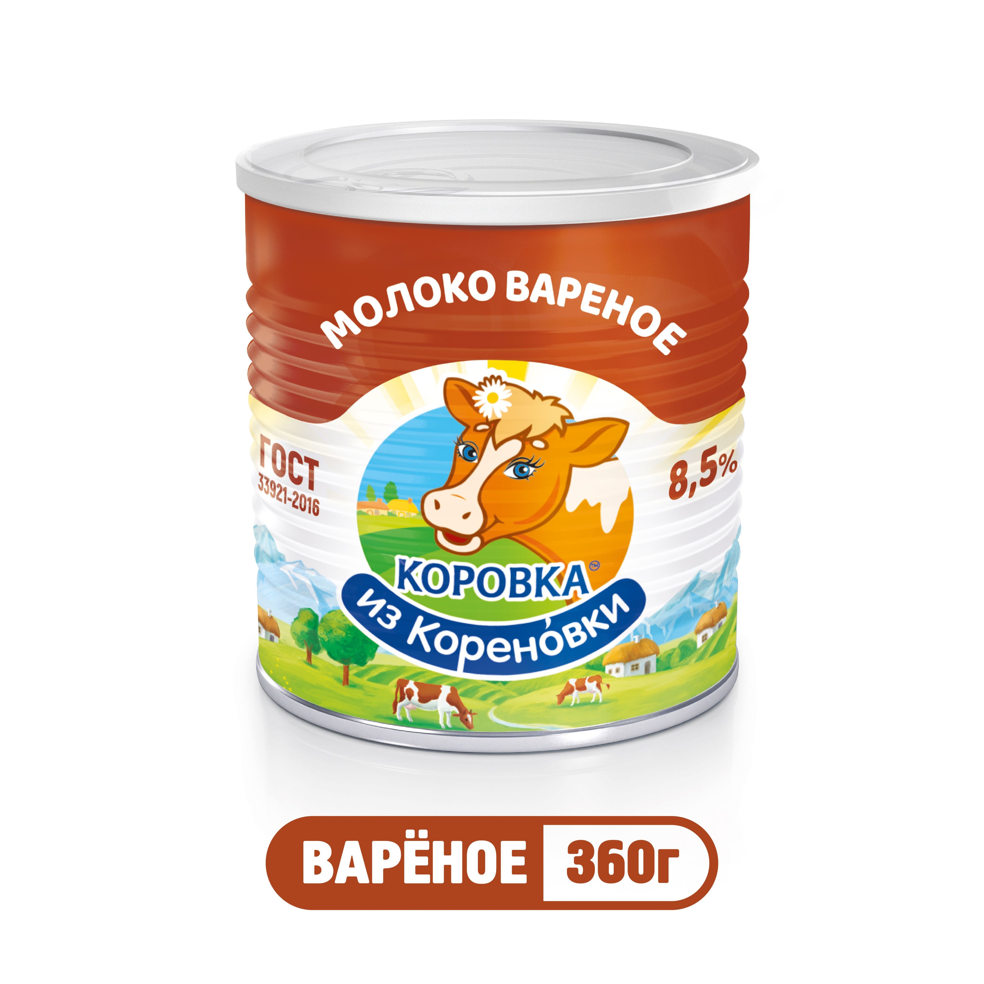 Молоко сгущ.Вареное 8,5% 360г. 7Е ж/б
