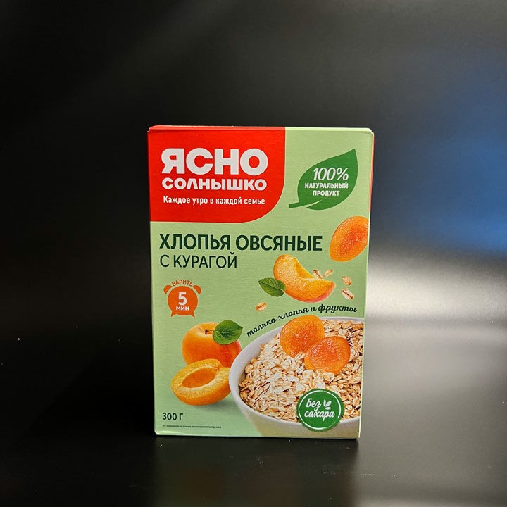 Хлопья Овсяные Ясно Солнышко Фрукт. с кураг 300 г