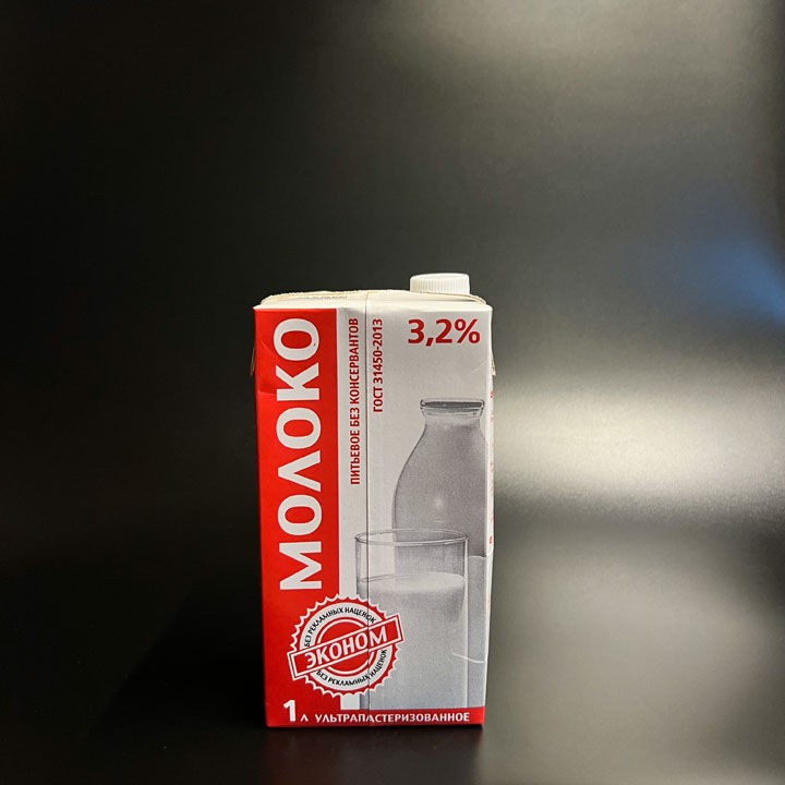 Молоко ультрапаст. Эконом 3,2% 1л. ТБА
