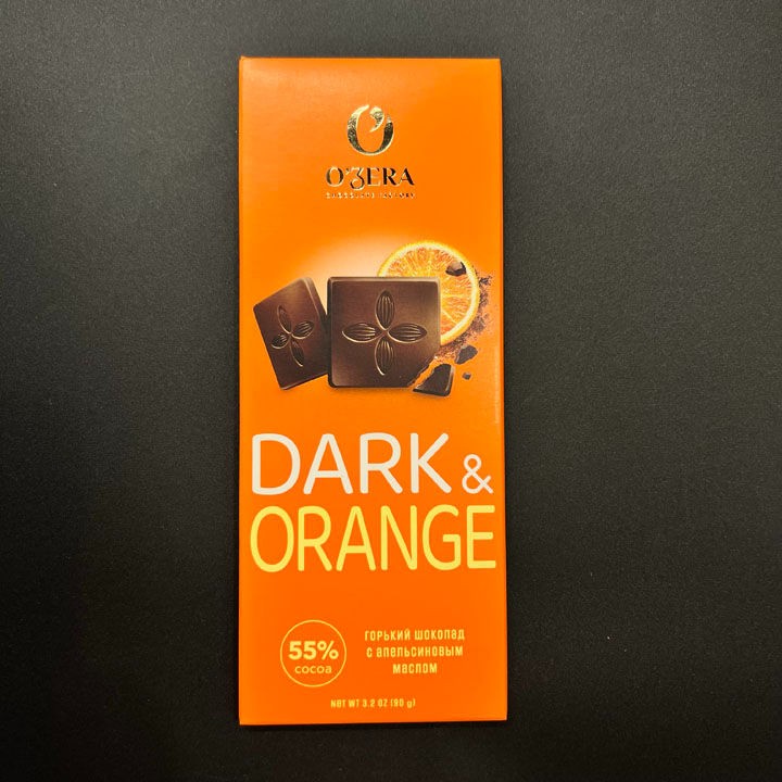 Шоколад Озера 90г. Dark & Orange 55%