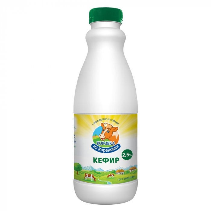 Кефир м.д.ж 2,7% бутылка 900гр. Кореновка