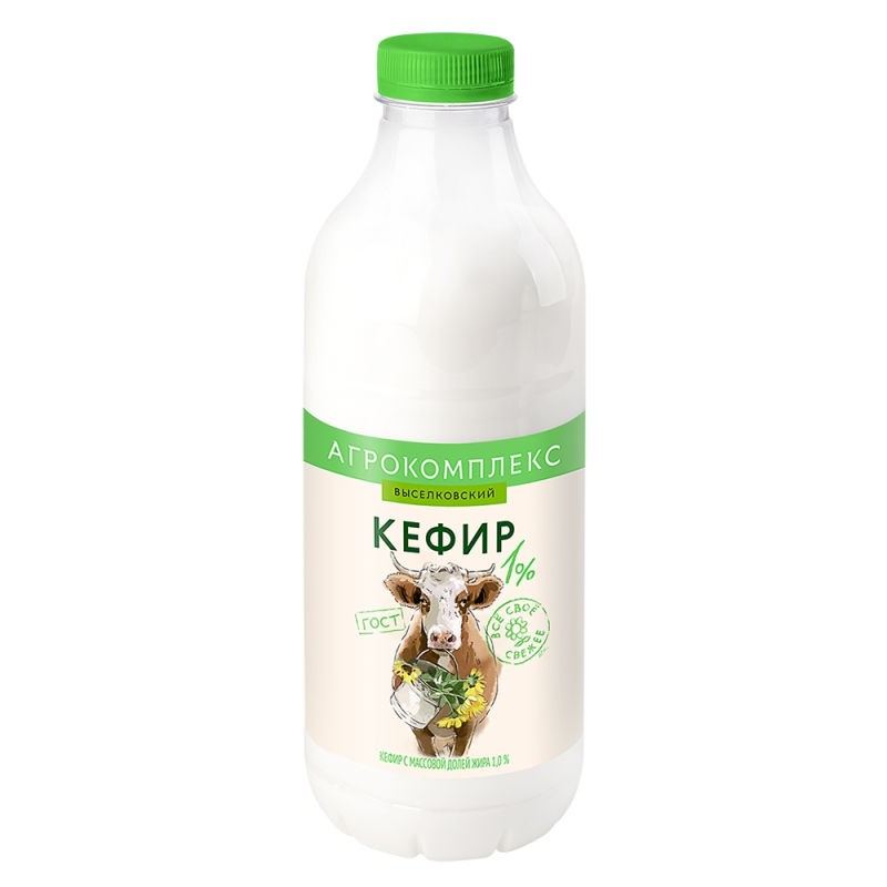 Кефир мдж 1% 0,9л бутылка Агрокомплекс