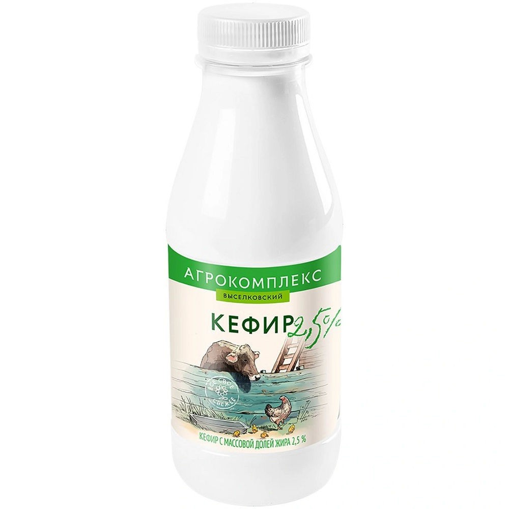 Кефир мдж 2,5% 0,9л бутылка Агрокомплекс